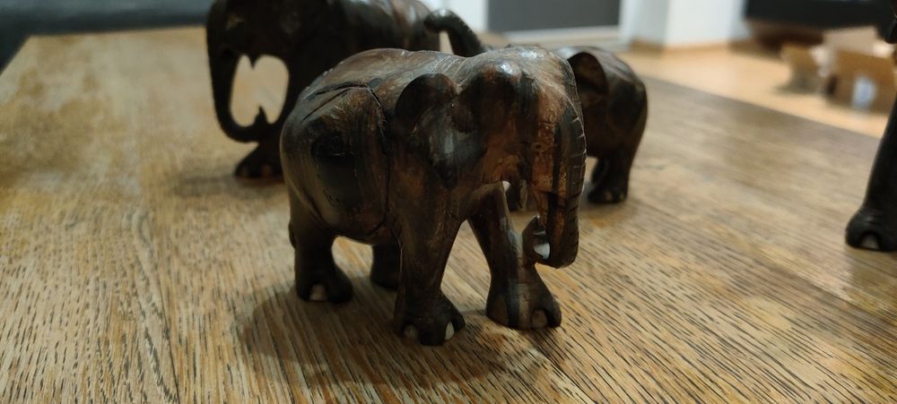 Hebanowe słoniki 4szt, 792g