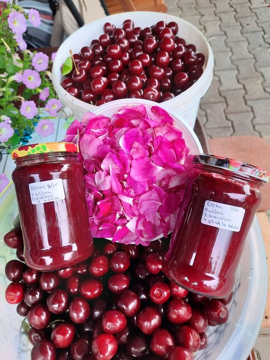 2xróża +2× dżem  z różą