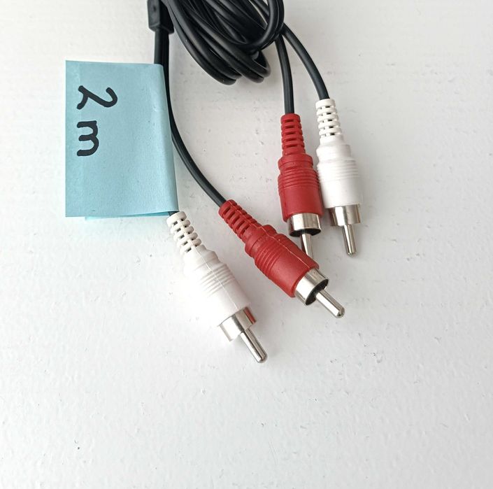 Kabel 2x RCA (chinch) - 2x RCA (chinch) - 2m