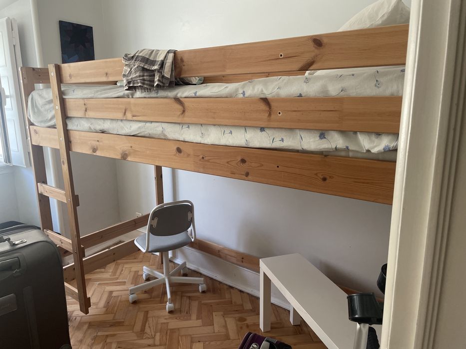 Cama alta - solteiro