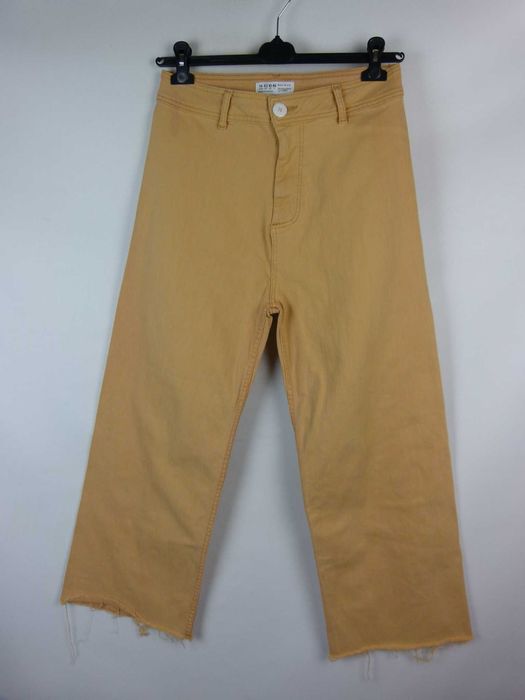 Primark proste spodnie jeans dżins morelka 14 / 42