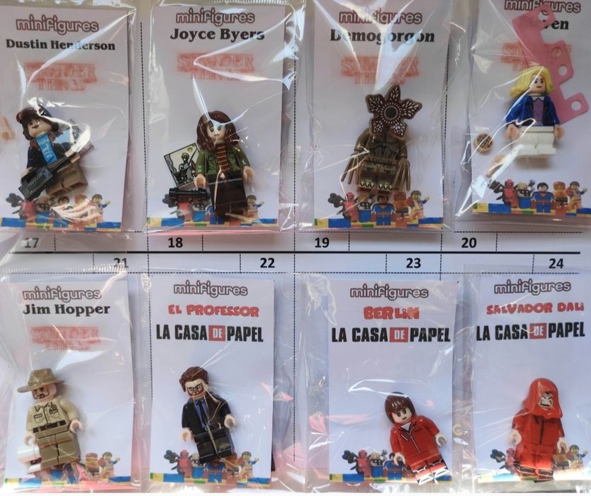 1/5 Mini Figuras Disney Star Wars Papel Stranger Winnie Simpsons Mario