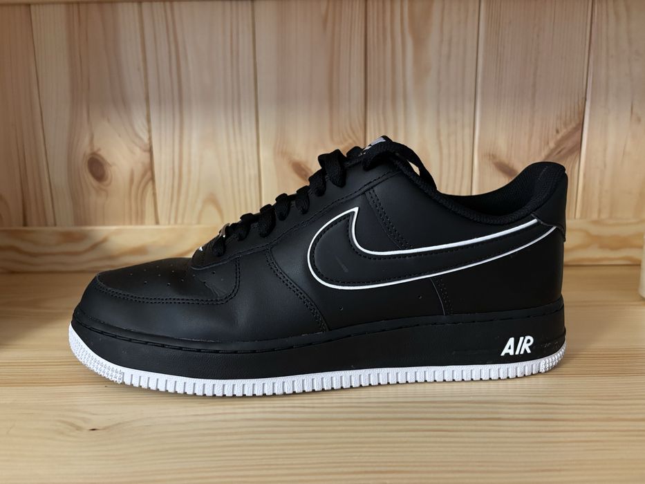 Buty męskie Nike Air Force 1 | Rozmiar 45.5 | Czarno-Białe