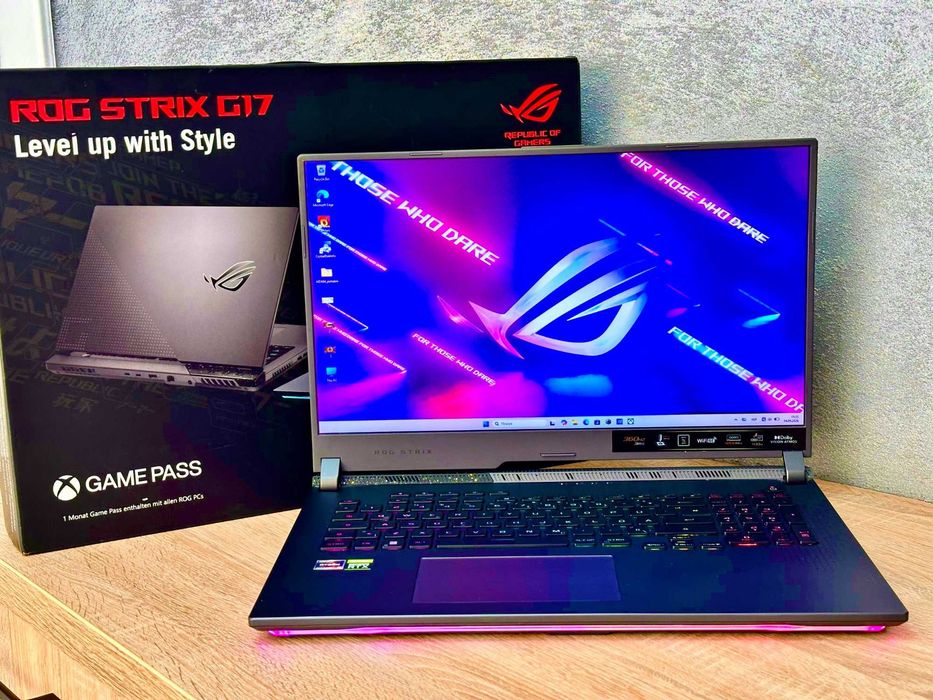 Asus Rog Strix G713RM G17.3" 360Hz R9-6900HX RTX3060 6GB 140W DDR4 16GB DDR5/SSD 1TB/ідеальний стан! Ігровий Ноутбук Гарантія 3 міс!Магазин! /Асус РОГ