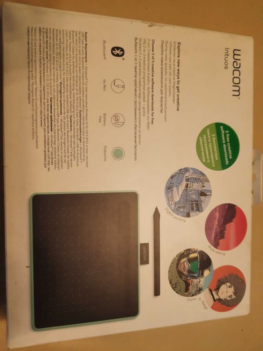 Tablet graficzny Wacom Intuos S BT pistacjowy