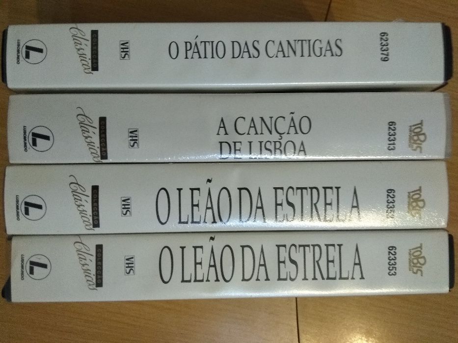 VHS O Pátio das Cantigas | A Canção de Lisboa | O Leão da Estrela