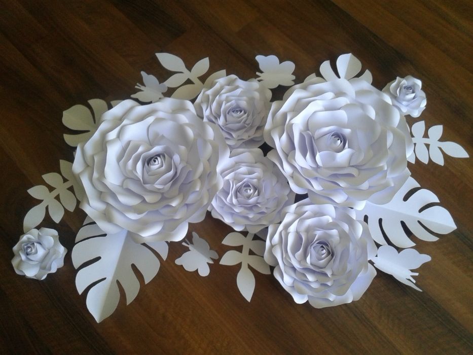 Kwiaty Chanel z papieru