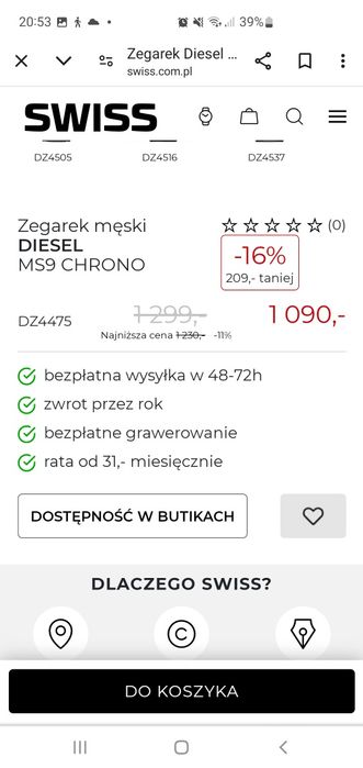 Zegarek Diesel DZ-4475