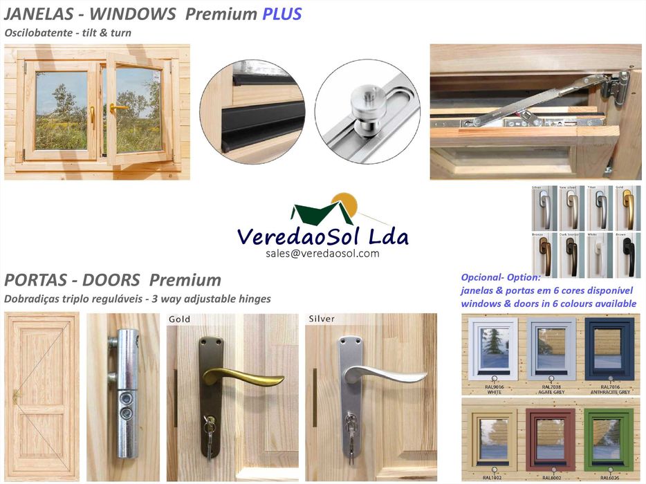 Casa Madeira ILHA T3 44mm - 68.4 m² com terraço Qualidade Premium PLUS