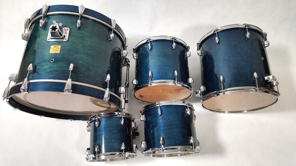 Yamaha Maple Custom Absolute Sea Blue 10,12,14,22" Made in Japan