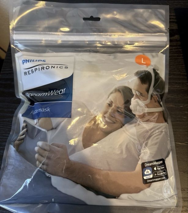 Нова сіпап маска ротоносова розмір L, Philips Dreamwear Full Face Mask