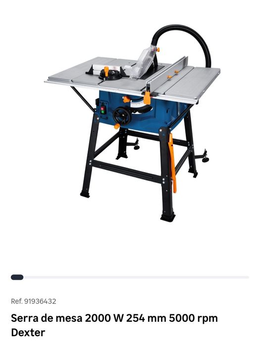 Serra de mesa 2000 W 254 mm 5000 rpm Dexter