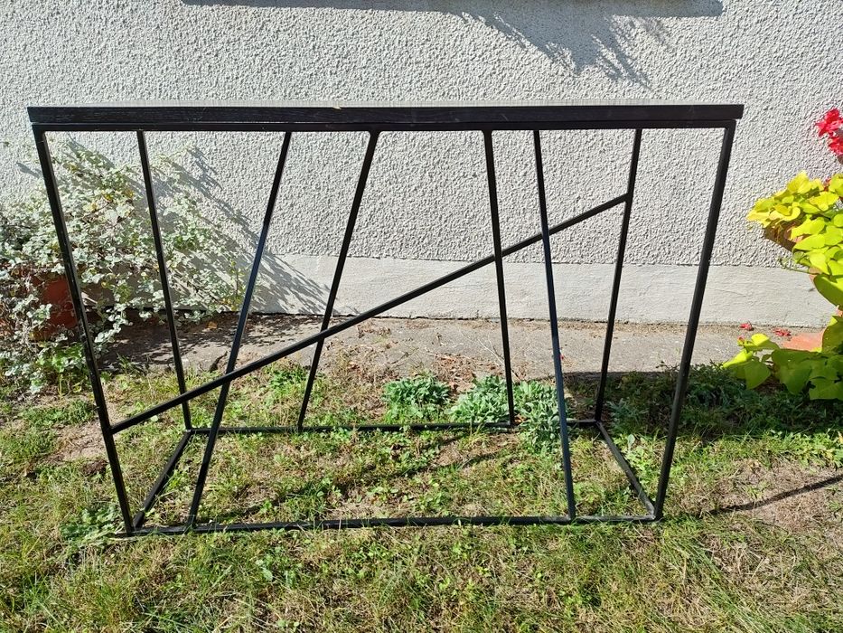 Konsola LOFT blat dębowy