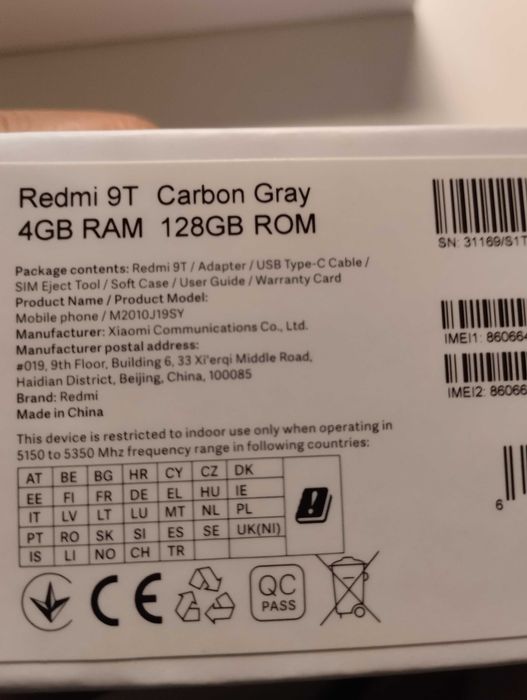 Telemóvel Redmi 9T