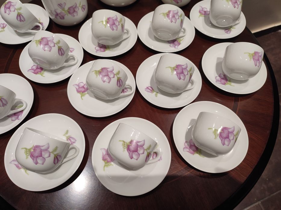Serwis kawowy porcelana Karolina PRL