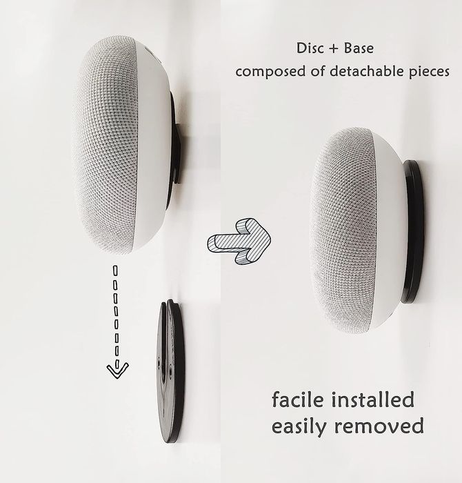 Google Nest Mini 2a geração suporte para parede