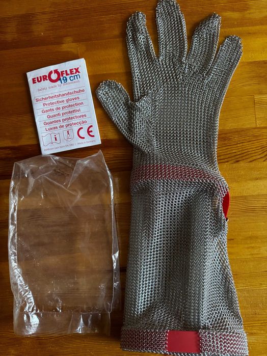 EUROFLEX rękawica ochronna z metalowej plecionki 19 cm