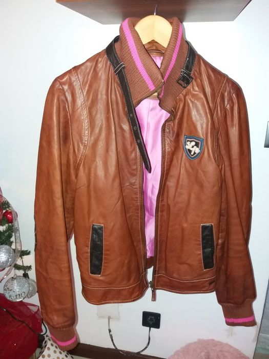 Casaco em pele feminino