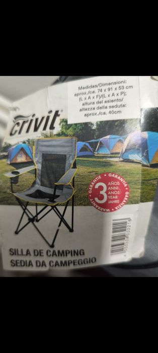 Cadeira de campismo Nova nunca usada em excelente estado
