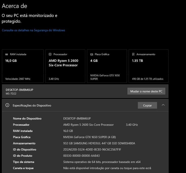 PC Gaming – Ryzen 5 2600 | GTX 1650 SUPER | 16GB RAM