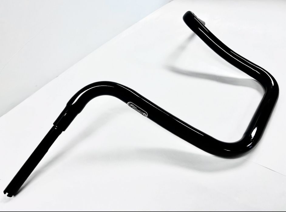 Carlini design кермо Gangster Ape 1.25” 12” Stepped Black Throttle