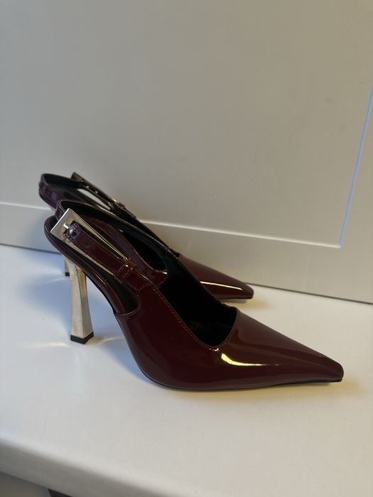 Туфли бордовые ysl