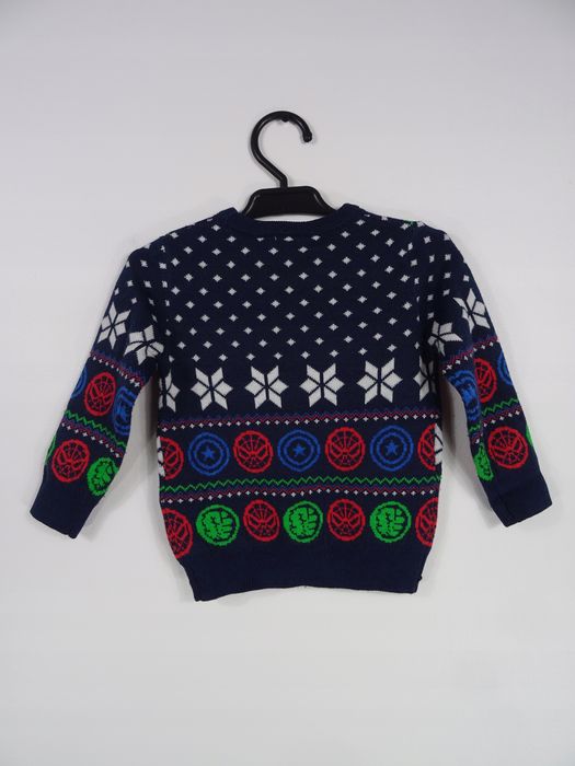 Sweter świąteczny Marvel 86 12/18 msc.