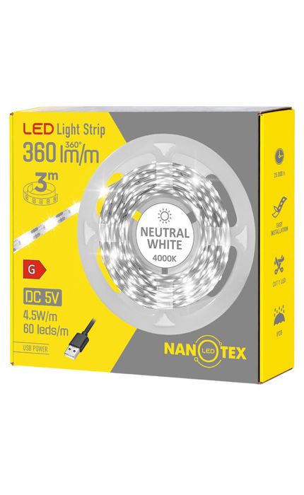 Стрічка LED USB Nanotex 3м