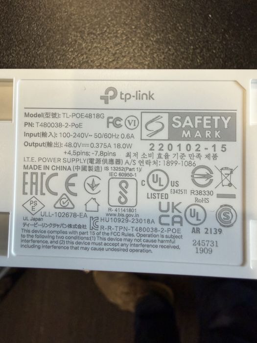 Tp Link POE injector POE4818g