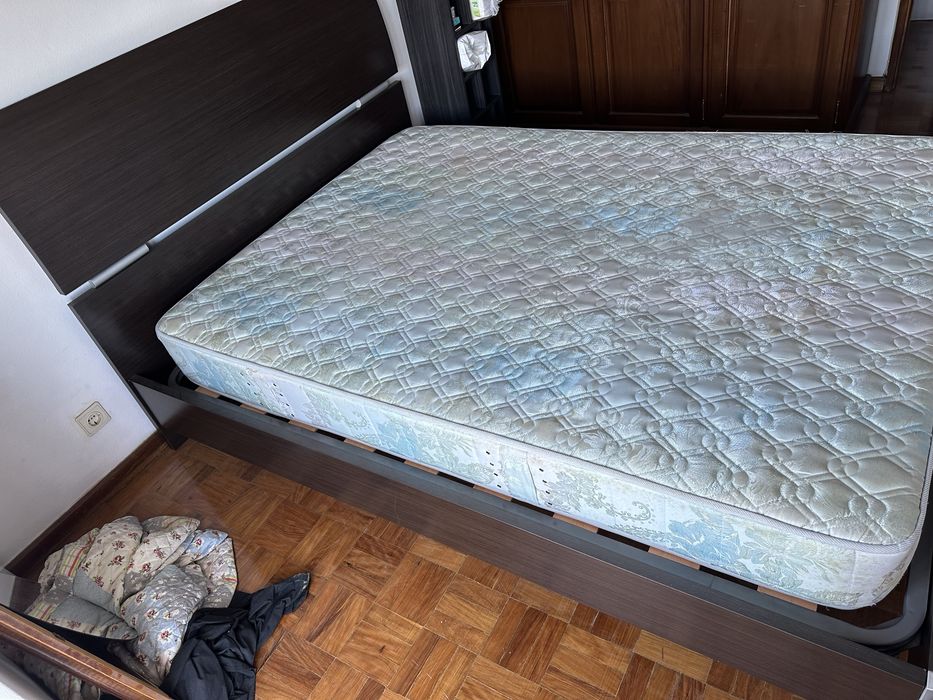Cama + estrado + colchão
