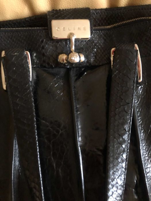 Сумка з натуральної шкіри+пітона  Сeline (Італія) нова
