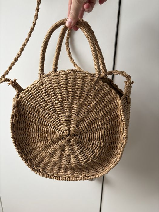 Torebka okragla koszyk boho