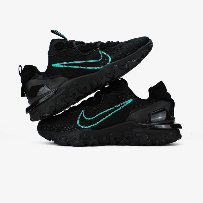 Чоловічі кросівки Nike React Vision "Black/Blue" Розміри 40-45
