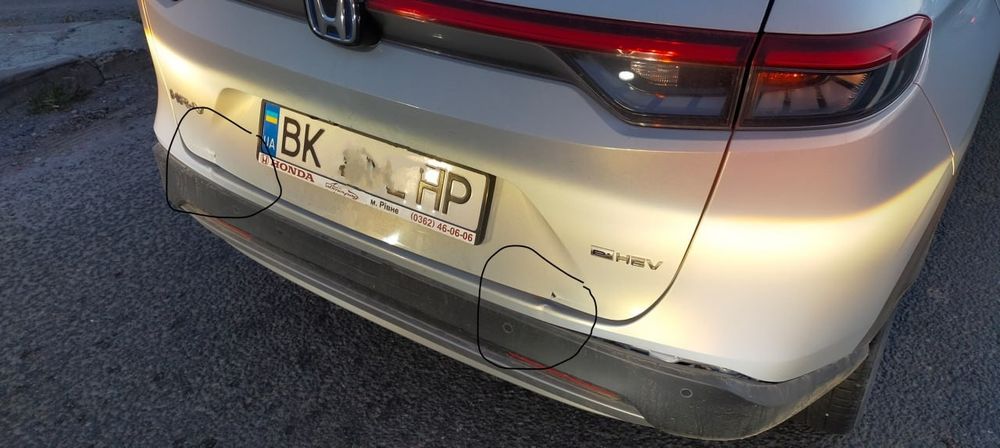 Задній бампер Honda HRV Hybrid 2022р