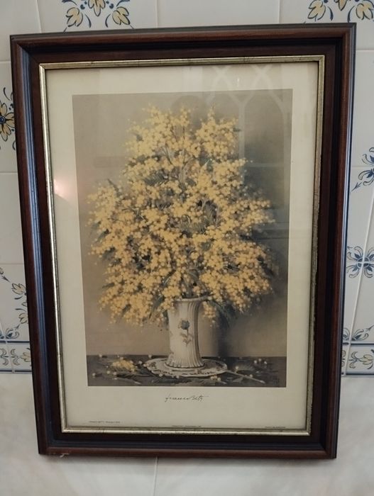 Quadro de parede com estampa artística do pintor italiano Franco Betti
