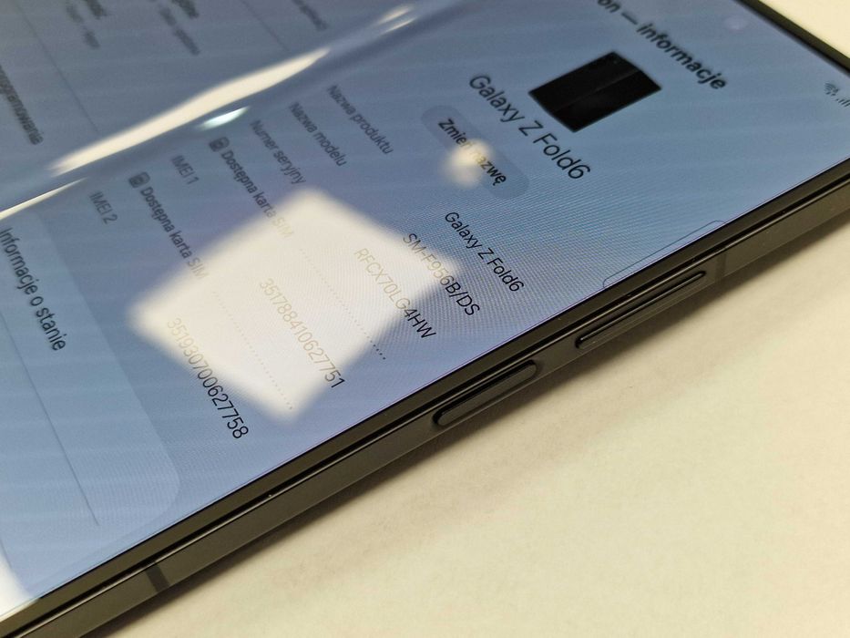 Samsung Galaxy Z Fold6/ 12GB/ 512GB/ Crafted Black/ Grade A + ładowarka/ Gwarancja