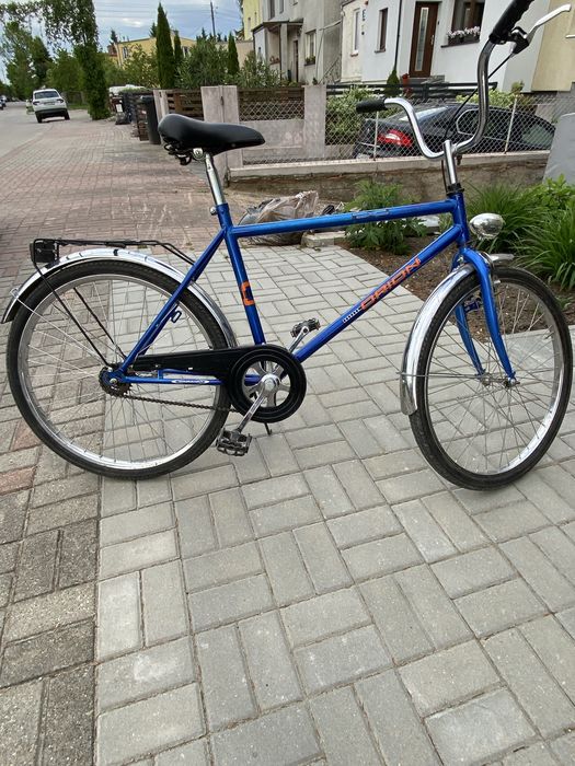 Rower męski koła 28” niebieski używany.