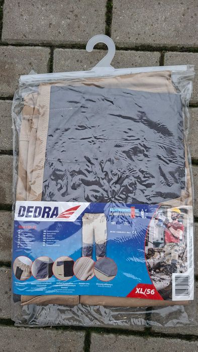 NOWE Spodnie BHP robocze  DEDRA 100% bawełna, Cotton line 270g/m2 XL
