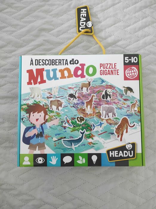 Puzzle gigante educativo - À descoberta do Mundo