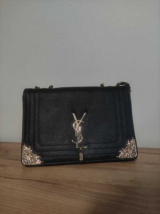 Torebka czarna YSL Saint Laurent elegancka