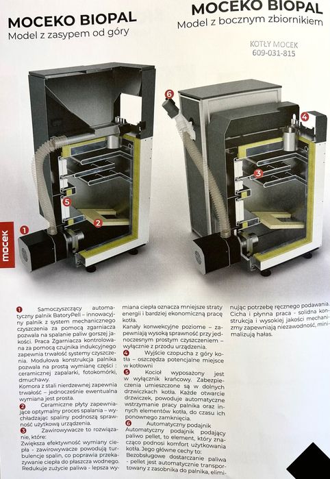 Kocioł na pellet, kotły Mocek 16kW, piec drewno promocja dotacja ZUM