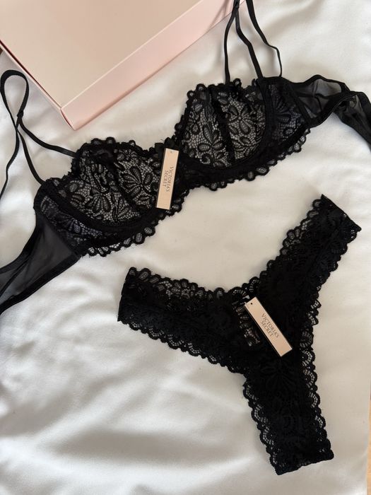 Комплект білизни victorias secret Кружевной комплект белья без пушап