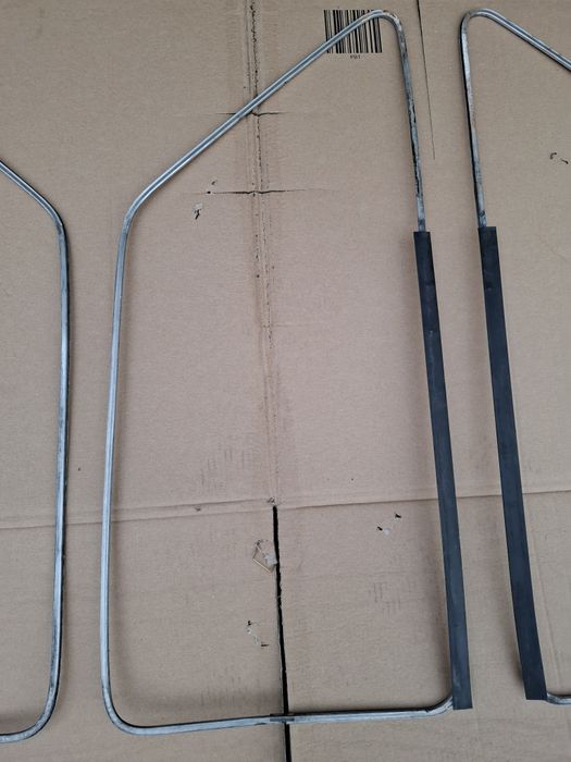 Aluminiowe ramki szyb drzwi Fiat 126p Maluch