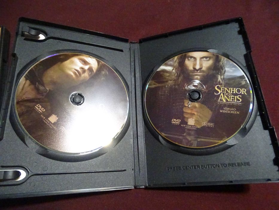 DVD-Senhor dos aneis-Trilogia 3 DVDs duplos