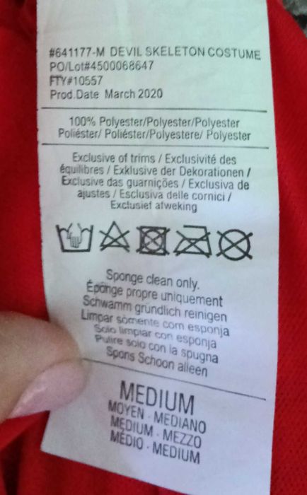 Disfarce/fantasia Diabo para criança