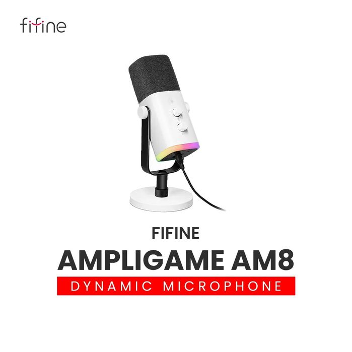 Fifine Am8 White – студійний мікрофон для якісного звучання
