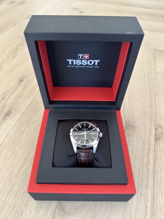 Zegarek męski Tissot Gentleman Powermatic 80 Silicium / pasek skórzany