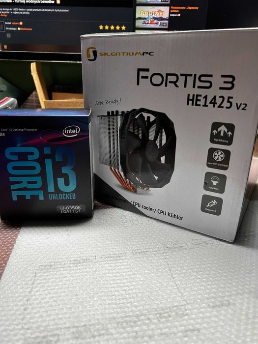 Procesor Intel Core i3-8350K, 4GHz, 8 MB, BOX  + Chłodzenie