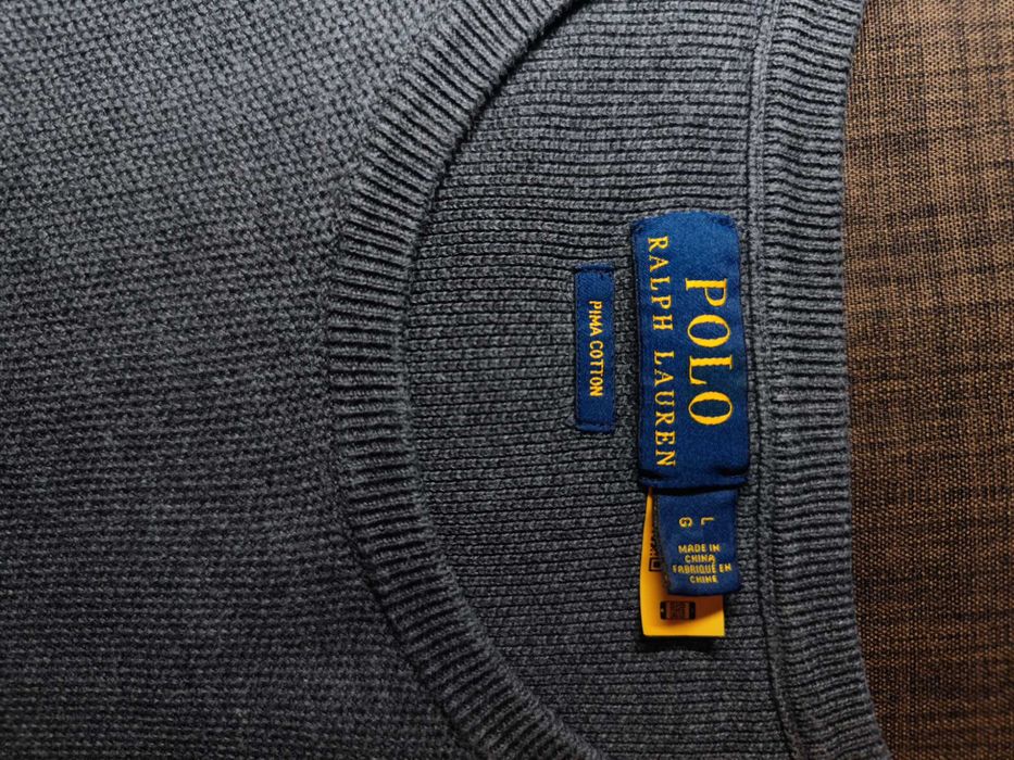 Свитер Polo Ralph Lauren Textured Cotton neck Dark Grey Heather