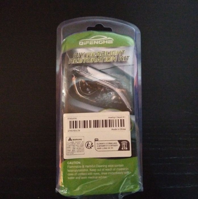 Kit restauração de faróis auto DIY (Novo embalado)